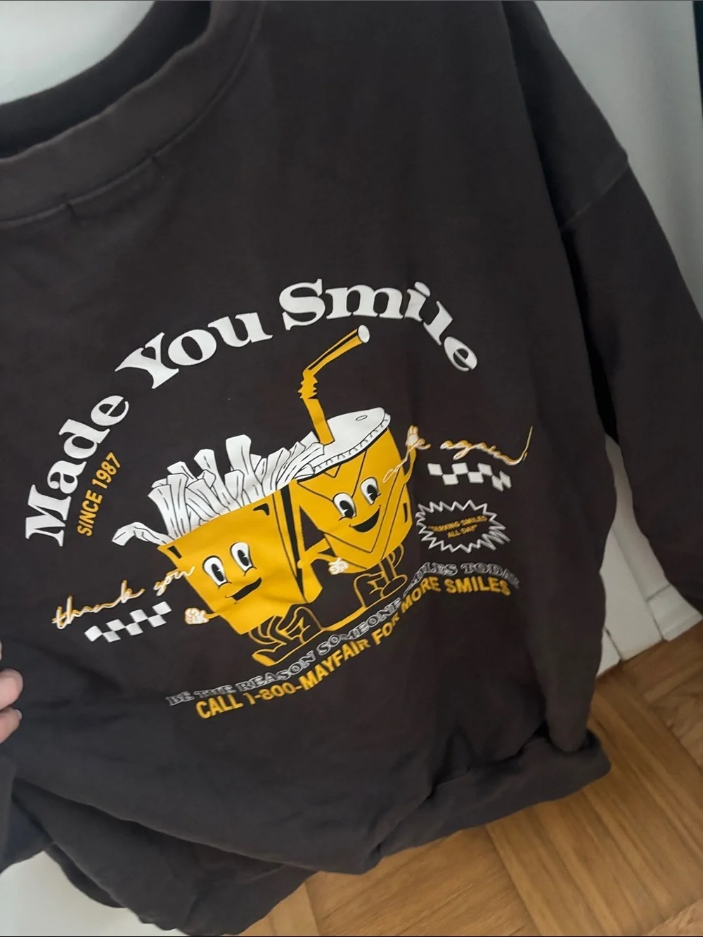 Mayfair made you smile French fry Crew neck - Picture 8 of 8
